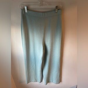 St. John Santana Knit Pants Robin Light Blue Spring Vintage Women’s 10 -J